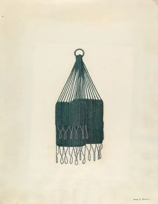 Framed Print : Twin Beaded Bag, c. 1939. Creator: Byron Dingman Framed Print : Twin Beaded Bag, c. 1939. Creator: Byron Dingman