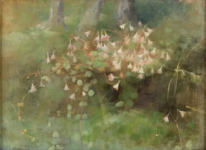 Framed Print : Twinflowers, 1886. Creator: Schjerfbeck, Helene (1862-1946) Framed Print : Twinflowers, 1886. Creator: Schjerfbeck, Helene (1862-1946)