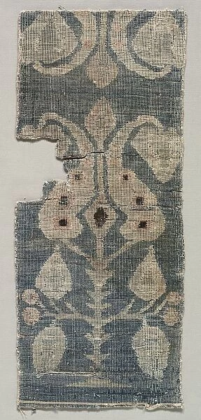 Two-faced Carpet Fragment, 1100s. Creator: Unknown