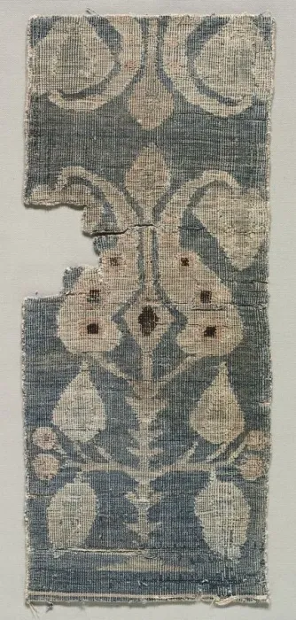Framed Print : Two-faced Carpet Fragment, 1100s. Creator: Unknown Framed Print : Two-faced Carpet Fragment, 1100s. Creator: Unknown