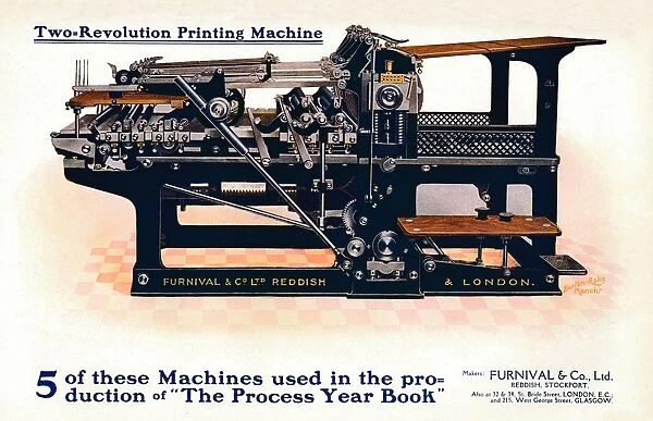 Two-Revolution Printing Machine, c1908. Artist: Burton-Rake