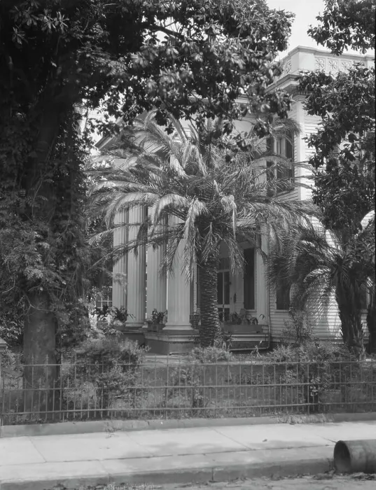 Framed Print : Two-story house with columned porch, New Orleans or Charleston, South Carolina, c1920-1926. Creator: Arnold Genthe Framed Print : Two-story house with columned porch, New Orleans or Charleston, South Carolina, c1920-1926. Creator: Arnold Genthe