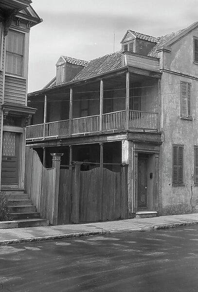 Two-story house, New Orleans or Charleston, South Carolina, between 1920 and 1926. Creator: Arnold Genthe
