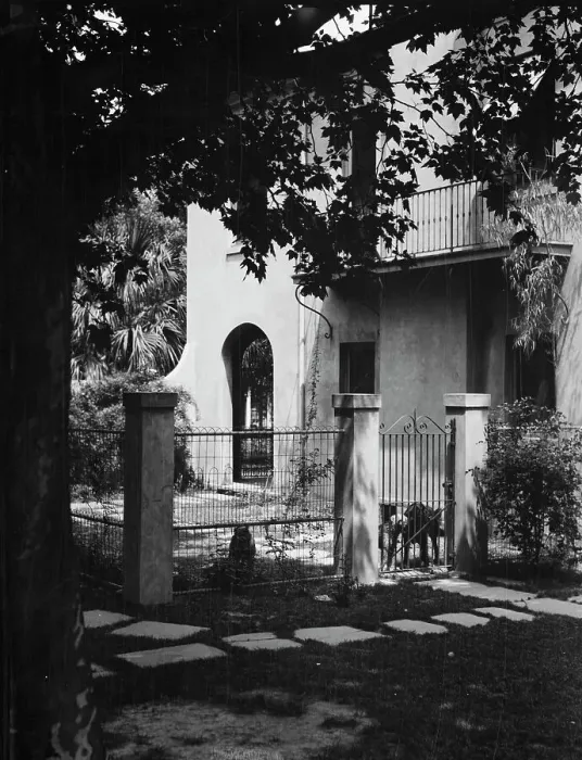Framed Print : Two-story house, New Orleans or Charleston, South Carolina, between 1920 and 1926. Creator: Arnold Genthe Framed Print : Two-story house, New Orleans or Charleston, South Carolina, between 1920 and 1926. Creator: Arnold Genthe