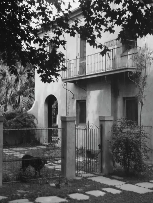 Framed Print : Two-story house, New Orleans or Charleston, South Carolina, between 1920 and 1926. Creator: Arnold Genthe Framed Print : Two-story house, New Orleans or Charleston, South Carolina, between 1920 and 1926. Creator: Arnold Genthe