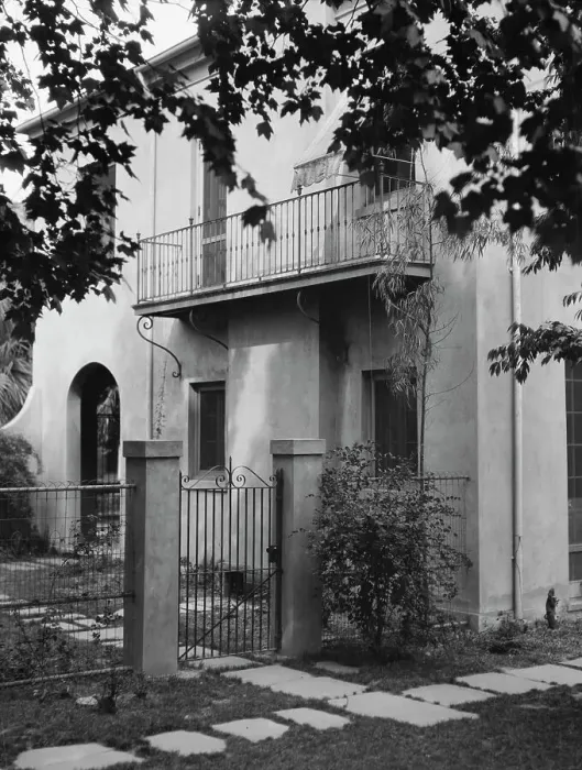 Framed Print : Two-story house, New Orleans or Charleston, South Carolina, between 1920 and 1926. Creator: Arnold Genthe Framed Print : Two-story house, New Orleans or Charleston, South Carolina, between 1920 and 1926. Creator: Arnold Genthe