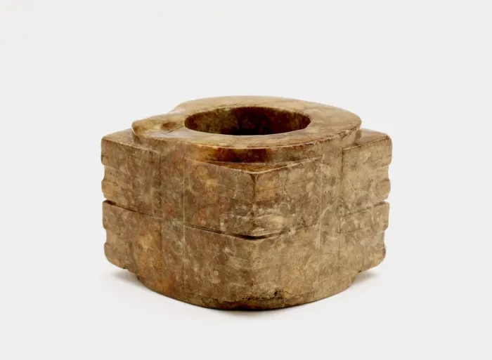 Framed Print : Two-tier tube (cong ?) with masks, Late Neolithic period, ca. 3300-ca. 2250 BCE Framed Print : Two-tier tube (cong ?) with masks, Late Neolithic period, ca. 3300-ca. 2250 BCE