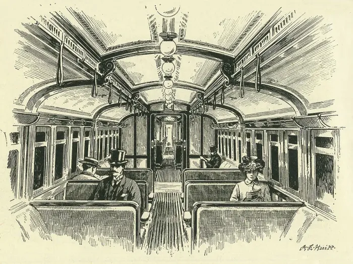 Framed Print : In the Twopenny Tube - The Central London Railway, c1900. Creator: A.E. Huitt. In the Twopenny Tube - The Central London Railway, c1900. Creator: A.E. Huitt Framed Print : In the Twopenny Tube - The Central London Railway, c1900. Creator: A.E. Huitt. In the Twopenny Tube - The Central London Railway, c1900. Creator: A.E. Huitt