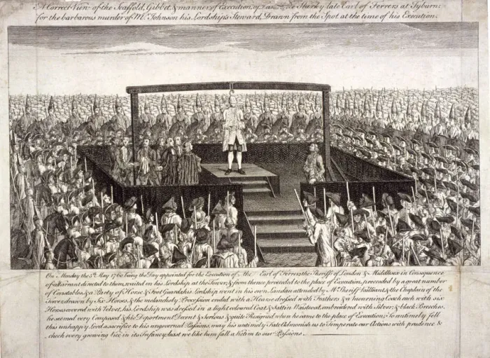 Framed Print : Tyburn, Paddington, London, 1760 Framed Print : Tyburn, Paddington, London, 1760