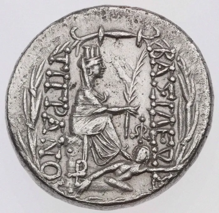 Framed Print : Tyche of Antioch. Tetradrachm of Kingdom of Armenia Framed Print : Tyche of Antioch. Tetradrachm of Kingdom of Armenia