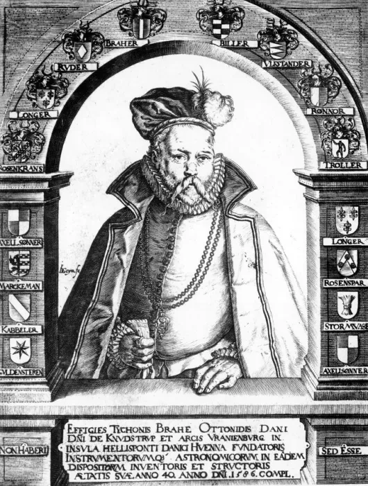 Framed Print : Tycho Brahe, Danish astronomer, c1586