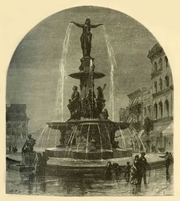 Framed Print : The Tyler-Davidson Fountain, 1874. Creator: John Filmer Framed Print : The Tyler-Davidson Fountain, 1874. Creator: John Filmer