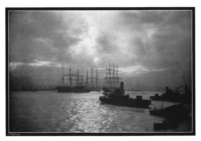 Framed Print : The Tyne, 1901. Artist: EW Ashworth