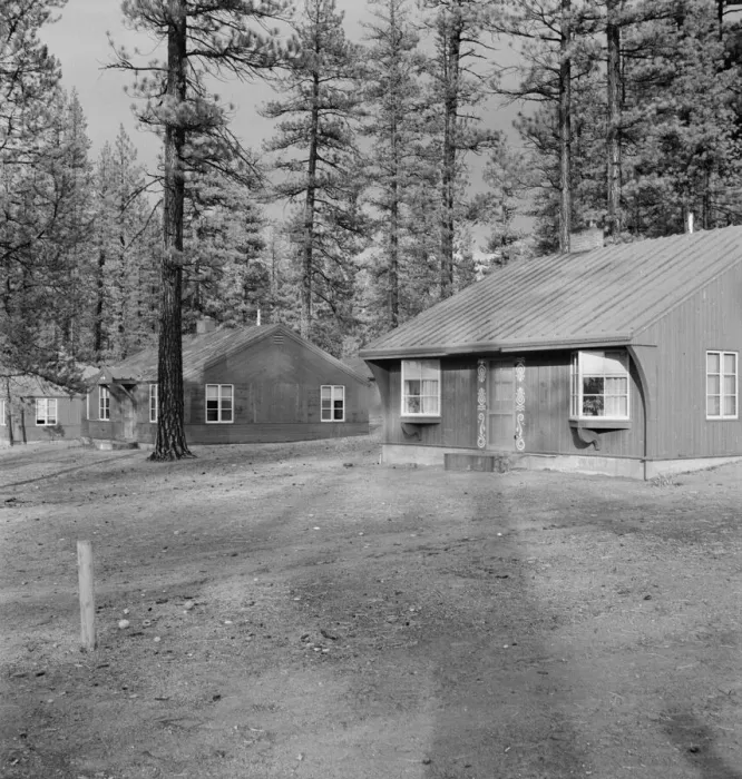 Framed Print : Type house in model lumber company town for millworkers, Gilchrist, Oregon, 1939. Creator: Dorothea Lange Framed Print : Type house in model lumber company town for millworkers, Gilchrist, Oregon, 1939. Creator: Dorothea Lange