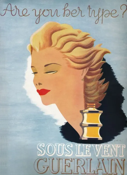 Framed Print : Are you her type? - Sous Le Vent Guerlain, 1937 Framed Print : Are you her type? - Sous Le Vent Guerlain, 1937