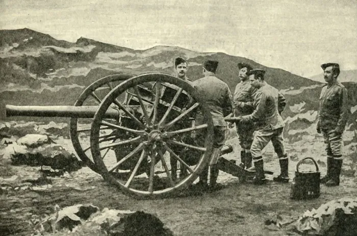 Framed Print : Types of Arms - 15-Pounder Field-Gun, 1900. Creator: Cribb Framed Print : Types of Arms - 15-Pounder Field-Gun, 1900. Creator: Cribb