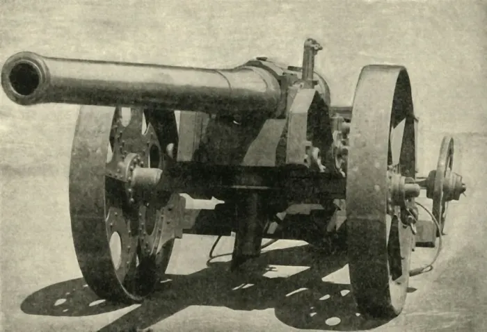 Framed Print : Types of Arms - 4. 7 Naval Gun on Carriage Improvised by Capt. Percy Scott of H. M Framed Print : Types of Arms - 4. 7 Naval Gun on Carriage Improvised by Capt. Percy Scott of H. M