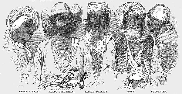Types of the Races on the Turkish Bank of the Danube; Daunbian Principalities 1854, 1854. Creator: Unknown