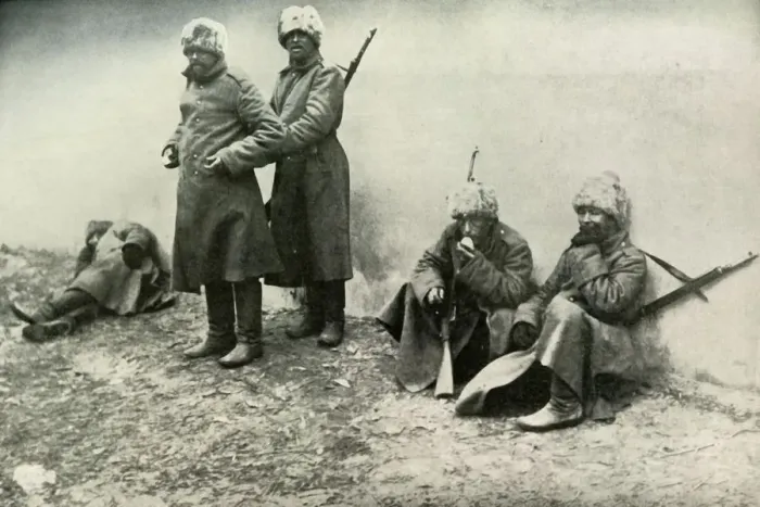 Framed Print : Types of the Russian Army, (1919). Creator: Unknown Framed Print : Types of the Russian Army, (1919). Creator: Unknown