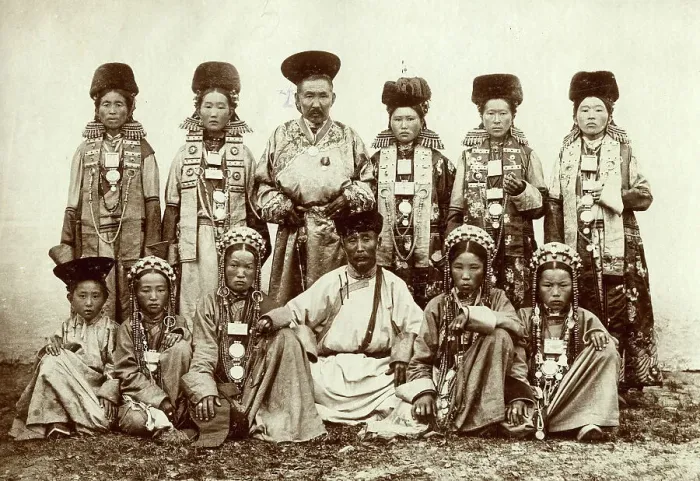 Framed Print : Types of Selenga Buryats, 1895-1939. Creator: L Veniukov Framed Print : Types of Selenga Buryats, 1895-1939. Creator: L Veniukov