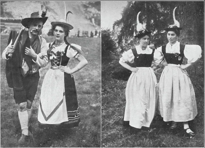 Framed Print : Types of the Tyrolean Native Costume, c1913. Artist: Charles JS Makin Framed Print : Types of the Tyrolean Native Costume, c1913. Artist: Charles JS Makin