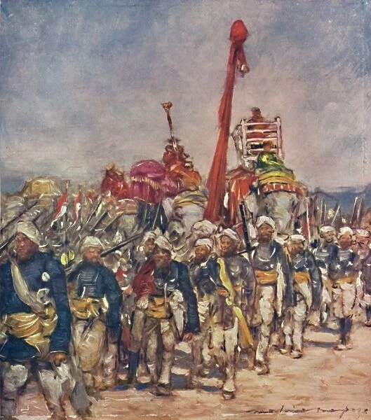 A Typical Group in the Retainers Procession, 1903. Artist: Mortimer L Menpes