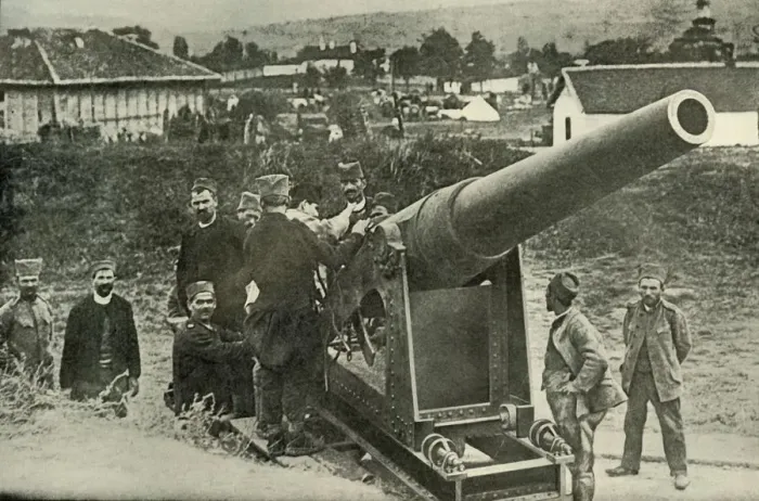 Framed Print : Typical Group of the Servian Artillery, (1919). Creator: Unknown Framed Print : Typical Group of the Servian Artillery, (1919). Creator: Unknown