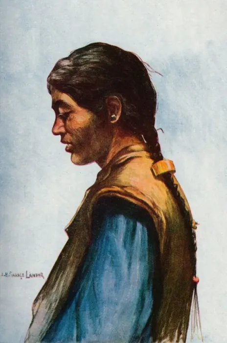 Framed Print : A Typical Tibetan, 1913. Artist: Arnold Henry Savage Landor Framed Print : A Typical Tibetan, 1913. Artist: Arnold Henry Savage Landor