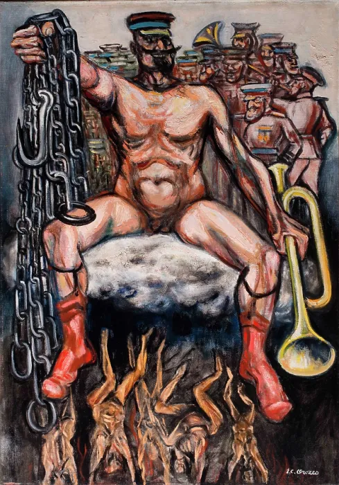 Framed Print : The tyrant (The dictator), 1947. Creator: Orozco, Jose Clemente (1883-1949) Framed Print : The tyrant (The dictator), 1947. Creator: Orozco, Jose Clemente (1883-1949)