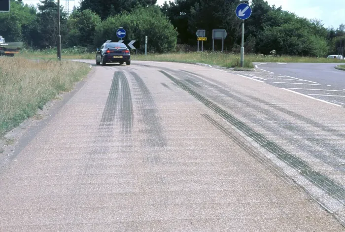 Framed Print : Tyre skidmarks on road surface Framed Print : Tyre skidmarks on road surface