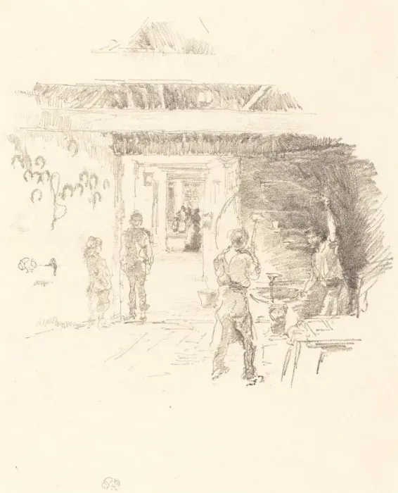 Framed Print : The Tyresmith, 1890. Creator: James Abbott McNeill Whistler Framed Print : The Tyresmith, 1890. Creator: James Abbott McNeill Whistler