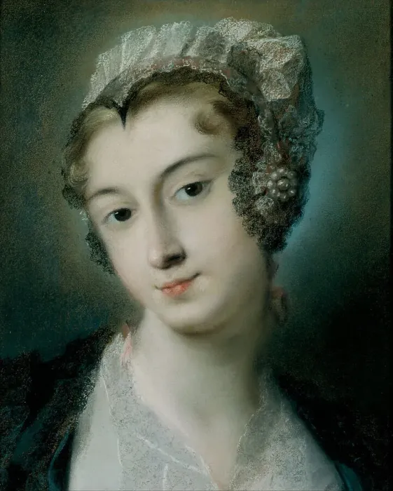 Framed Print : A Tyrolean Innkeeper, ca 1728. Artist: Carriera, Rosalba Giovanna (1657-1757) Framed Print : A Tyrolean Innkeeper, ca 1728. Artist: Carriera, Rosalba Giovanna (1657-1757)