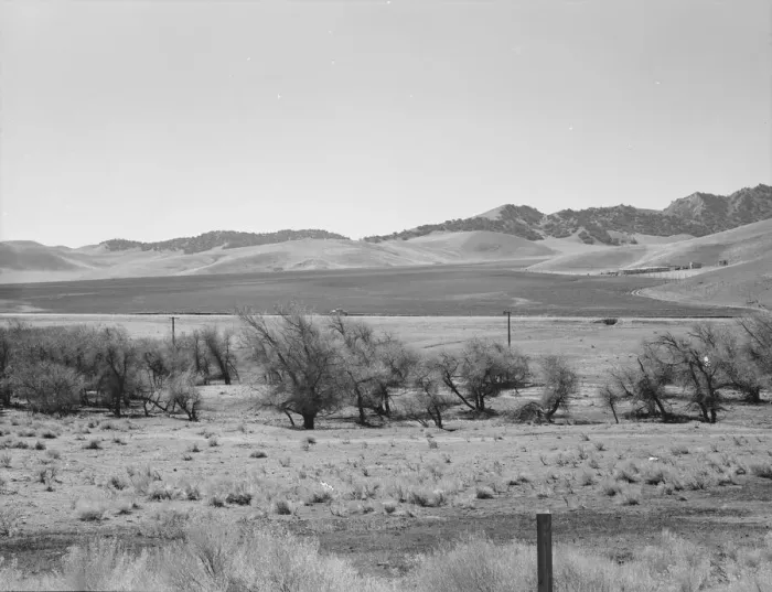 Framed Print : U. S. 99, on ridge over Tehachapi Mountains, 1939. Creator: Dorothea Lange Framed Print : U. S. 99, on ridge over Tehachapi Mountains, 1939. Creator: Dorothea Lange
