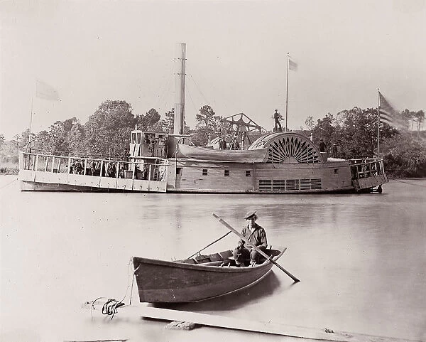 [U. S. Gunboat]. Brady album, p. 161, 1861-65. Creator: Tim O Sullivan