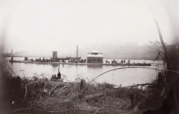Framed Print : U. S. Monitor Mahopac on the Appomattox River, 1864. Creator: Unknown Framed Print : U. S. Monitor Mahopac on the Appomattox River, 1864. Creator: Unknown