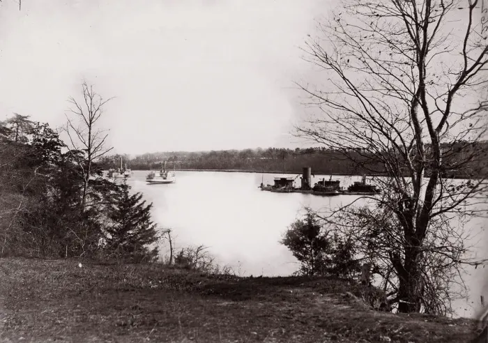 Framed Print : U. S. Monitor Onondaga, James River, 1861-65. Creator: Unknown Framed Print : U. S. Monitor Onondaga, James River, 1861-65. Creator: Unknown