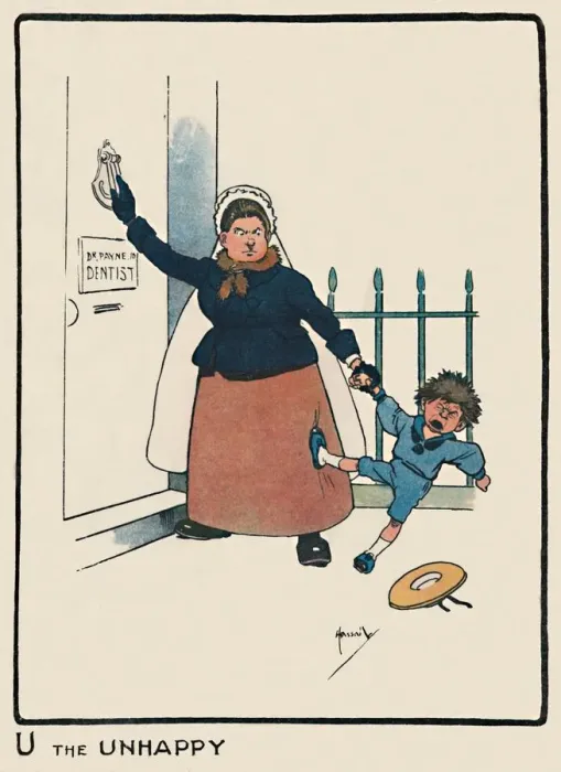 Framed Print : U the Unhappy, 1903. Artist: John Hassall Framed Print : U the Unhappy, 1903. Artist: John Hassall