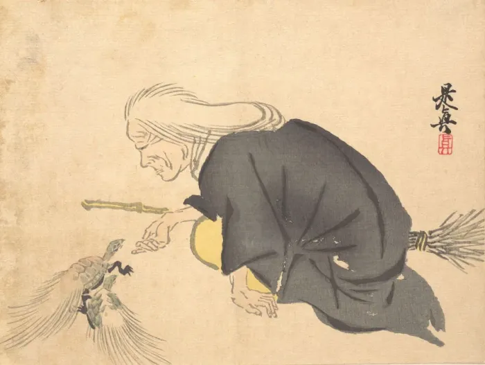 Framed Print : Uba, ca. 1860. ca. 1860. Creator: Shibata Zeshin Framed Print : Uba, ca. 1860. ca. 1860. Creator: Shibata Zeshin