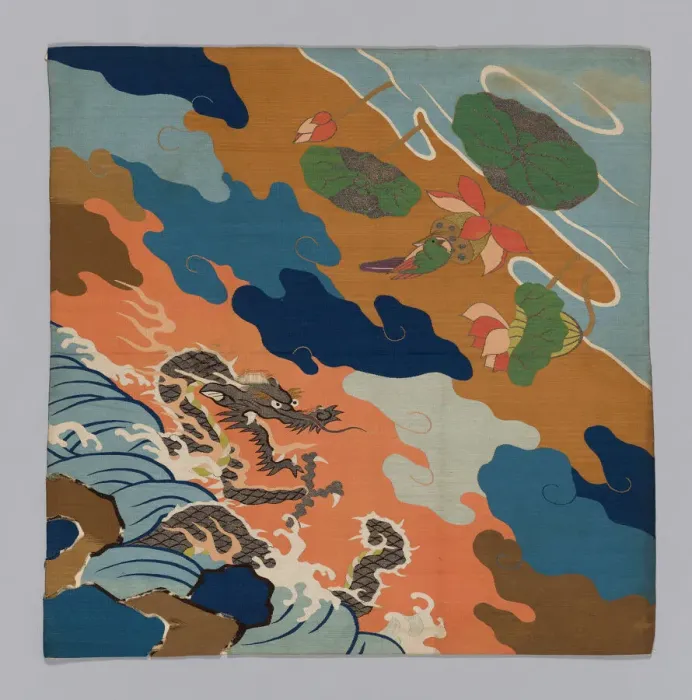 Framed Print : Uchishiki (Altar Cloth), Japan, Edo period (1615-1868), 1700 / 50. Creator: Unknown Framed Print : Uchishiki (Altar Cloth), Japan, Edo period (1615-1868), 1700 / 50. Creator: Unknown