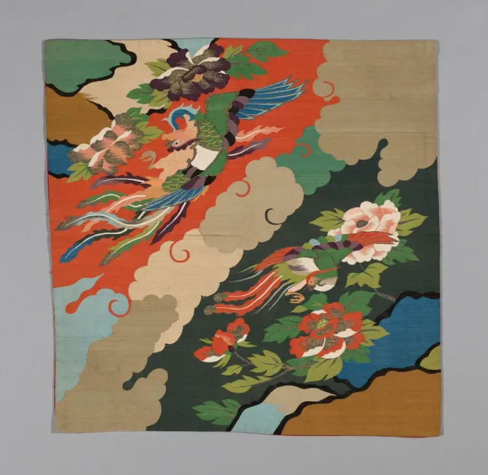 Framed Print : Uchishiki (Altar Cloth), Japan, late Edo period (1789-1868), 1801 / 25. Creator: Unknown Framed Print : Uchishiki (Altar Cloth), Japan, late Edo period (1789-1868), 1801 / 25. Creator: Unknown