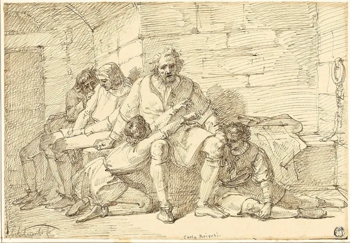 Framed Print : Ugolino and His Sons in Prison, n.d. Creator: Carlo Arienti Framed Print : Ugolino and His Sons in Prison, n.d. Creator: Carlo Arienti