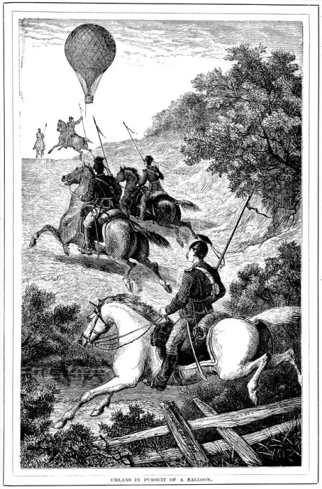 Framed Print : Uhlans in Pursuit of a Balloon, Franco-Prussian War, 1870-1871 (1881) Framed Print : Uhlans in Pursuit of a Balloon, Franco-Prussian War, 1870-1871 (1881)
