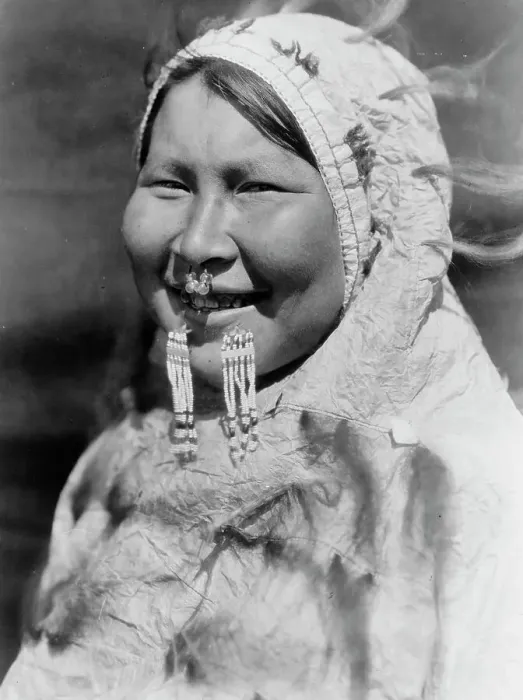 Framed Print : U?iyaku-Nunivak, c1929. Creator: Edward Sheriff Curtis Framed Print : U?iyaku-Nunivak, c1929. Creator: Edward Sheriff Curtis