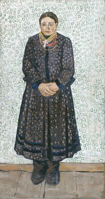 Framed Print : Ukrainian Peasant Woman, 1910-1911. Artist: Burliuk, Vladimir Davidovich (1886-1917) Framed Print : Ukrainian Peasant Woman, 1910-1911. Artist: Burliuk, Vladimir Davidovich (1886-1917)