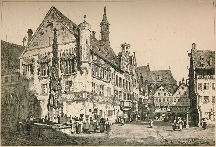 Framed Print : Ulm, c1820 (1915). Artist: Samuel Prout Framed Print : Ulm, c1820 (1915). Artist: Samuel Prout