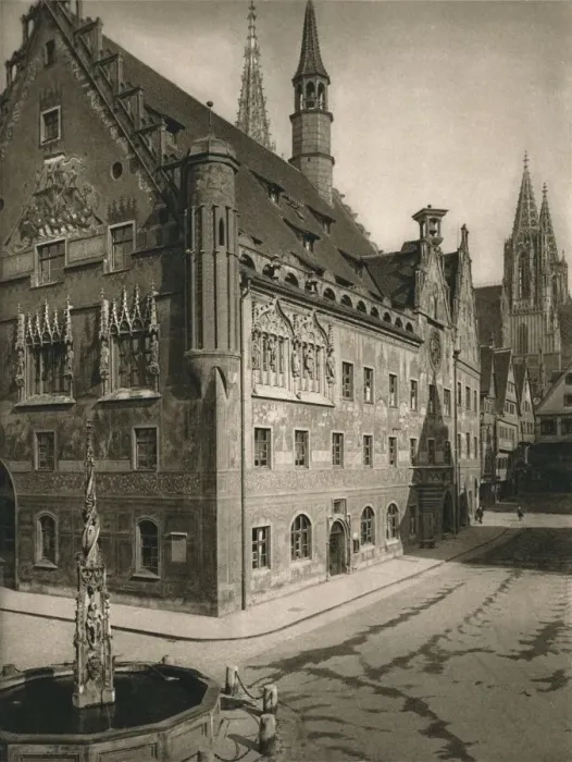 Framed Print : Ulm. Town - Hall - Cathedral Tower, 1931. Artist: Kurt Hielscher Framed Print : Ulm. Town - Hall - Cathedral Tower, 1931. Artist: Kurt Hielscher