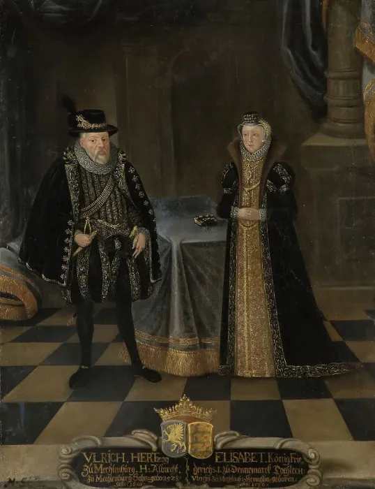 Framed Print : Ulrik III, 1527-1603, Duke of Mecklenburg-Schwerin Elisabeth, 1524-1586, Princess of Denmark. Creator: Anon Framed Print : Ulrik III, 1527-1603, Duke of Mecklenburg-Schwerin Elisabeth, 1524-1586, Princess of Denmark. Creator: Anon