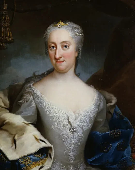 Framed Print : Ulrika Eleonora d.y. 1688-1741, Queen of Sweden, 1730. Creator: Martin van Meytens