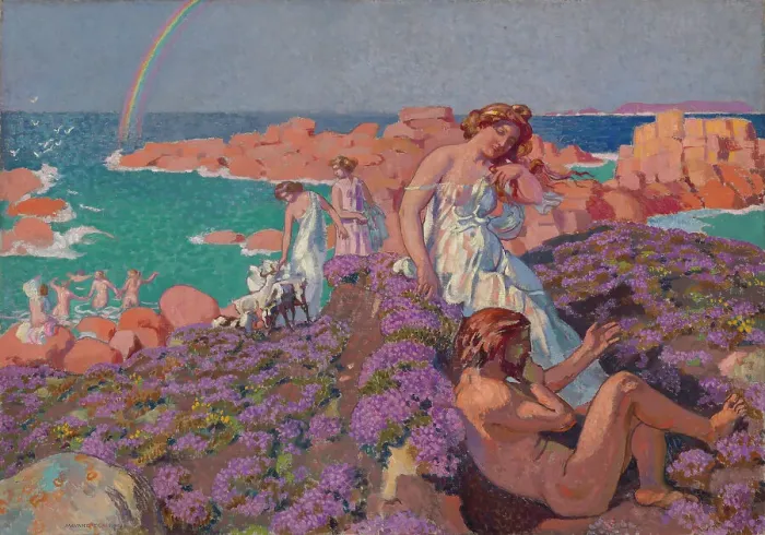 Framed Print : Ulysses with Calypso, 1905. Creator: Maurice Denis Framed Print : Ulysses with Calypso, 1905. Creator: Maurice Denis