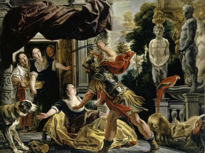 Framed Print : Ulysses and Circe, ca 1630-1634. Creator: Jordaens, Jacob (1593-1678) Framed Print : Ulysses and Circe, ca 1630-1634. Creator: Jordaens, Jacob (1593-1678)